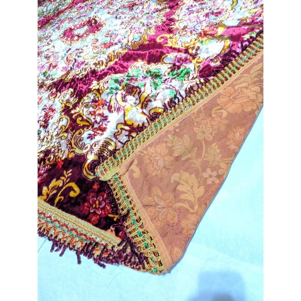 VTG 70s Besana Italian Velvet Tapestry 101
